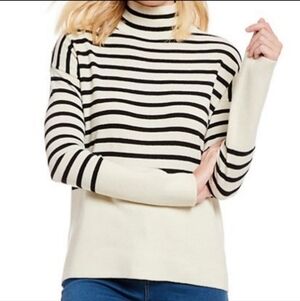 A loves A stripped wool turtleneck sweater